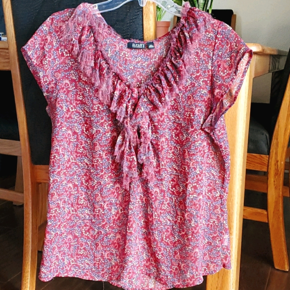 A.n.a Petite XL Floral Blouse